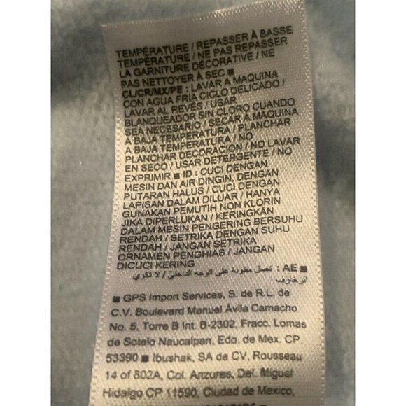 Old Navy Girls Graphic Sweatshirt Size 2T Light Blue Drawstring Hem Long Sleeve - Picture 9 of 11